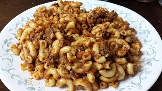 Goulash with (Puerto Rican flavor)