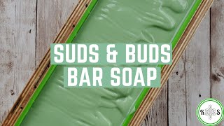 Hemp Seed Oil In Soap - Making and cutting Suds \u0026 Buds Cold Process Bar Soap