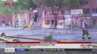 Fire destroys 2 uptown Lexington businesses