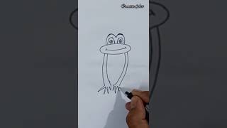 How to Draw a Frog #shorts #youtubeshorts #art #satisfying #creativeart