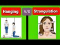 Difference between Hanging and strangulation