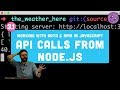 3.1 API calls from Node.js (Weather data from Dark Sky) - Working with Data and APIs in JavaScript
