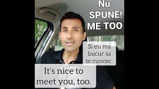 Nu Spune: ME TOO! Expresii Engleza Romana. Lectie online Vocabular pentru Incepatori!#Shorts