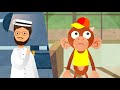 FIVE LITTLE MONKEYS | Educational Song