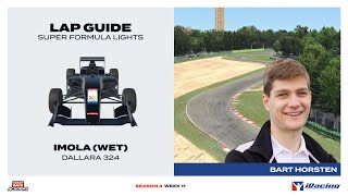 SFL iRacing Lap Guide: Super Formula Lights at Imola (Wet)