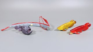 世界の怪魚・猛魚のカプセルフィギュアを紹介するよ【世界釣大戦 モンスターフィッシュ】