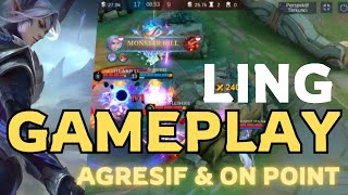 LING SUPER AGRESIF & ON POINT ‼️  #mobilelegends #mlbb #mobilelegendsbangbang #linggameplay