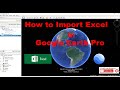 How to Import (X,Y) in Google Earth.