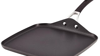 circulon momentum hard anodized nonstick 11 inch square griddle gray