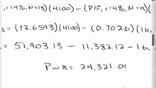 CVE 267 - Class 13 (Present Worth Anaysis pt2) 11 Oct 2015