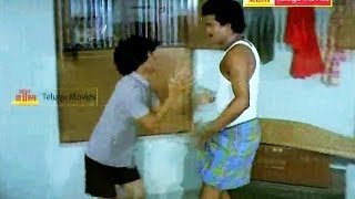 RajendraPrasad Beating His Brother - In Samsaram Oka Chadarangam Movie