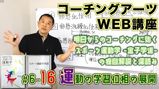 「スポーツ運動学 -金子学派- の独自解説と深読み」6-16 運動の学習位相の展開