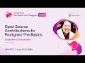 Open Source Contributions to Postgres: The Basics | POSETTE 2024