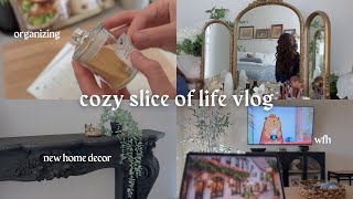 vlog 🏹🌙 new home decor, wfh, aesthetic, cozy vibes, no talking