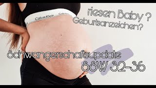 Schwangerschaftsupdate 32-36SSW | Riesen Baby?