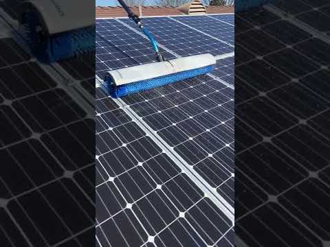 Is it OK to power wash solar panels?