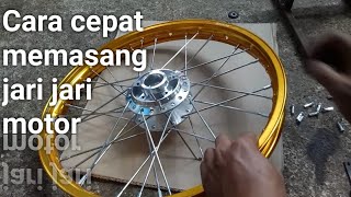 Cara cepat memasang jari jari motor