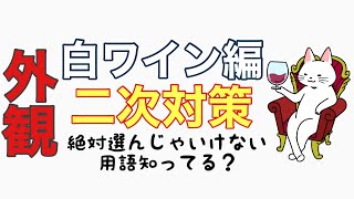 【テイスティング①】白ワインの外観・選択用語の選び方《ソムリエ・ワインエキスパート 試験対策》