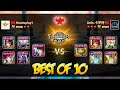 10 BATTLES between HowToPlay and L&D MONSTER - Summoners War