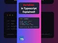 TypeScript for Beginners: Variables and Data Types