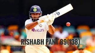 Rishabh pant 89(139) winning Shots | Ind vs Aus 4th test day 5.