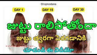 Hair fall problems ayurvedic tips in Telugu. తల వెంట్రుకలు తొందరగా పెరగడానికి చిట్కాలు. 🌿👌👍