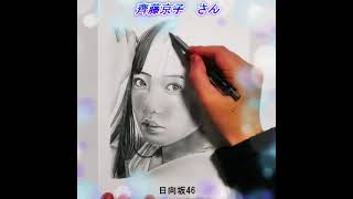 【鉛筆画メイキング】日向坂46 齊藤京子さんを描いてみる！