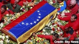 Thousands March With Chavez's Coffin, Mourning Starts