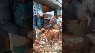 mayilai express//mayilai express மீன் வெட்டும் திறமை fish cutting karaikal market#shorts