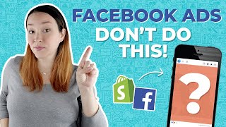 #1 Mistake with Shopify Facebook Ads | Quick Shopify Tips