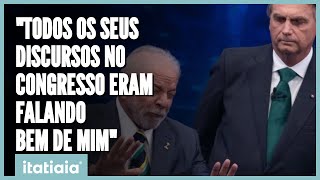 BOLSONARO DÁ 'TAPINHA' EM LULA, QUE RESPONDE: 'PUXA-SACO'