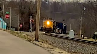 leading UP train with fouled horn and forgot to turn the ditch lights on! And much more to see!