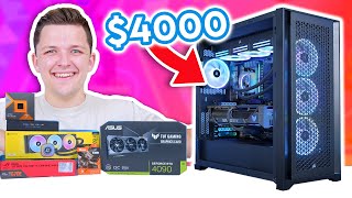 Insane $4000 Gaming PC Build 2023! 😄 [ft. RTX 4090 & Ryzen 7800X3D!]