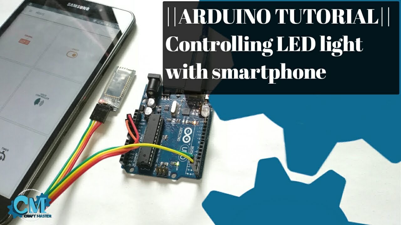 Arduino Tutorial, Controlling LED Light Hc-05 Bluetooth Module - YouTube