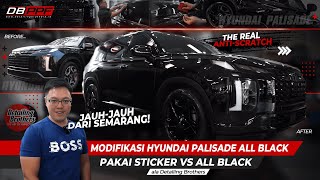 Mana lebih baik? Modifikasi Palisade All black pakai sticker atau All black ala Detailing brothers