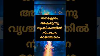 ധന ക്ലേശം അകലുന്നു വൃശ്ചികത്തിൽ നീചഭംഗ രാജയോഗം #astrology #shortsfeed #shorts