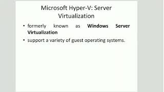 CC- Cloud Computing-BE CSE-IT- Microsoft Hyper -V:Server Virtualization
