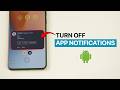 How To Turn Off App Notifications on Android?