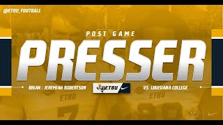 @ETBU_Football Brian Baca \u0026 Jeremiah Robertson Post Game | (November 16, 2019)