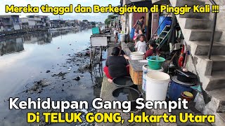 Kehidupan Di Gang Sempit di TELUK GONG, JAKARTA UTARA | Suasana Gang Sempit di Pinggir Kali