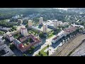 drone footage eskilstuna town sweden