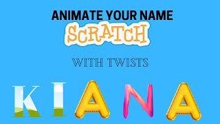 Animte Your Name on Scratch | With more twists | #CODEPRO | Code Pro | Scratch | The Computer Girl |
