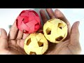 paper ball cara membuat bola dari kertas mirip bola sepak takraw bisa untuk hiasan dll