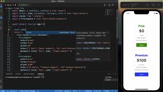 React Native Tutorial 61 - PricingCard | React Native Elements