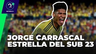 Jorge Carrascal es estrella en la Selección Sub-23