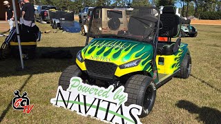 RACING GOLF CART Built by Navitas and Angry Goat Custom Golf Carts - GolfCartingTV