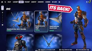 BLACK MANTA \u0026 DEATHSTROKE SKINS ARE BACK! Fortnite Item Shop [January 22nd, 2025]