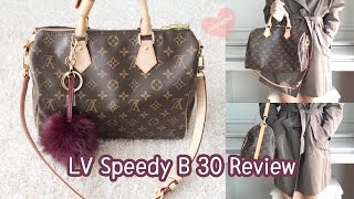 Louis Vuitton Bandouliere 30 Monogram Review,Speedy B 30,How I organize my bag?,Modelling shots