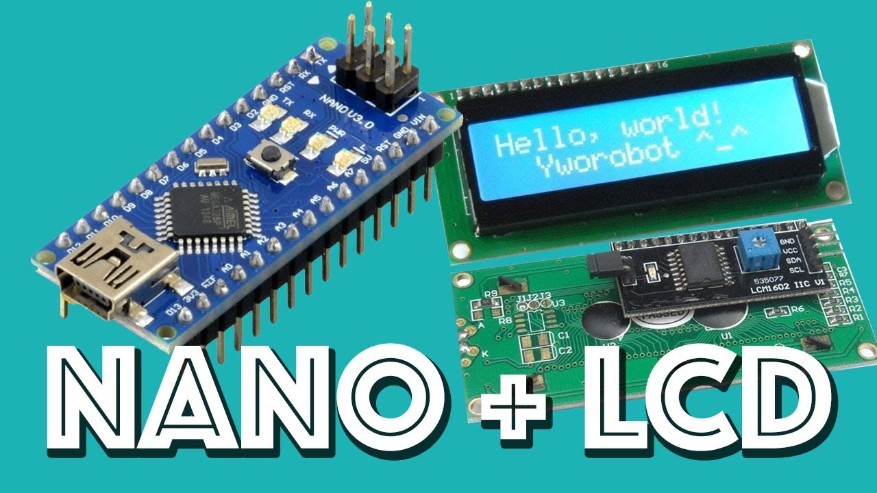 How To Connect An I2C LCD Display To An Arduino NANO - YouTube