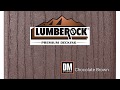 LumbeRock Chocolate Brown Composite Deck Board, Deep Wood Grain Finish